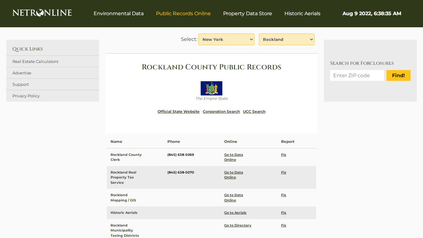 Rockland County Public Records - NETROnline.com